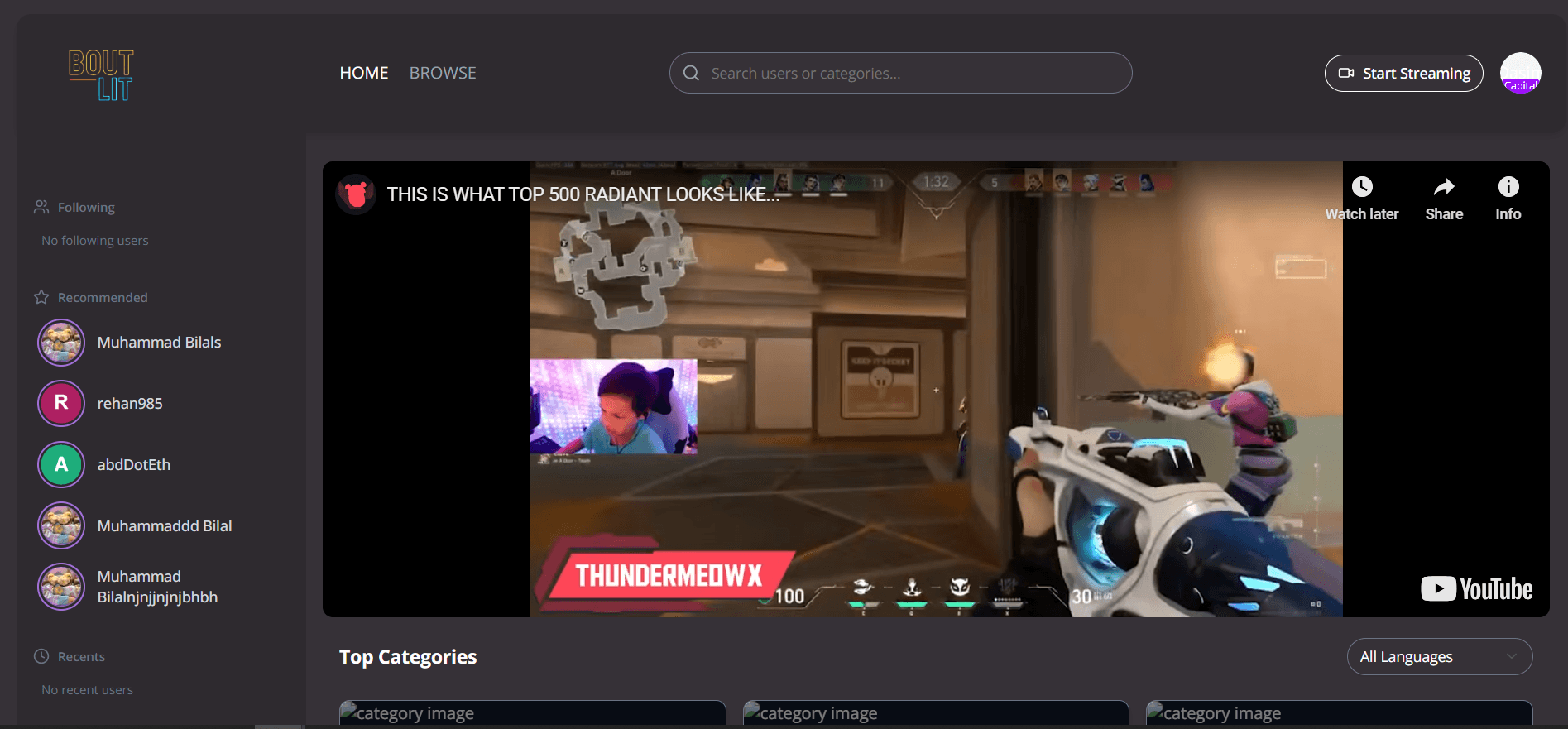 Boullit - Web3 Streaming Platform